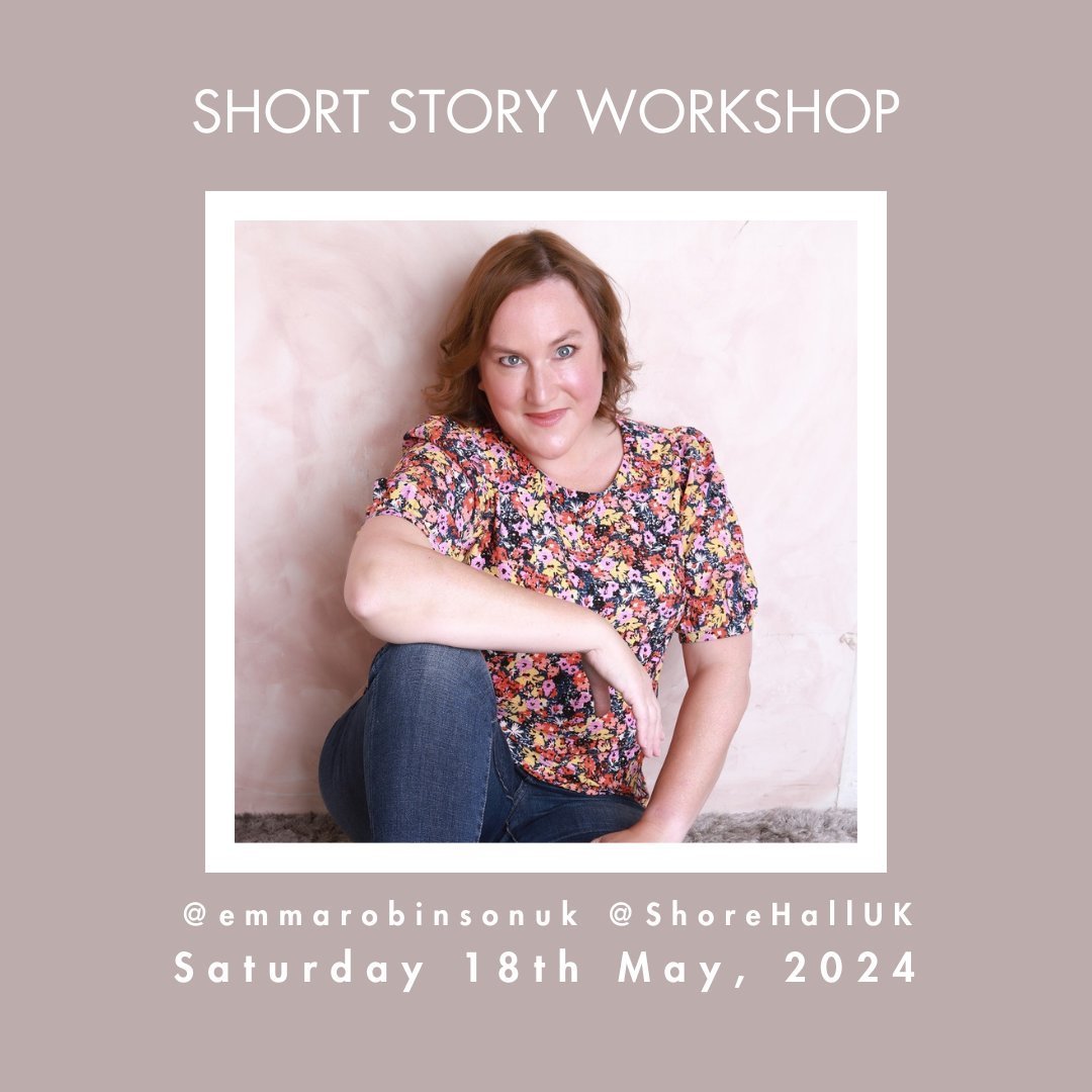 Shore Hall's next creative event is our Short Story Workshop, which will be held on Saturday, 18th May. Join local author @emmarobinsonuk as she helps you unlock ideas, craft convincing characters, and create page-turners. By the end of this three-ho