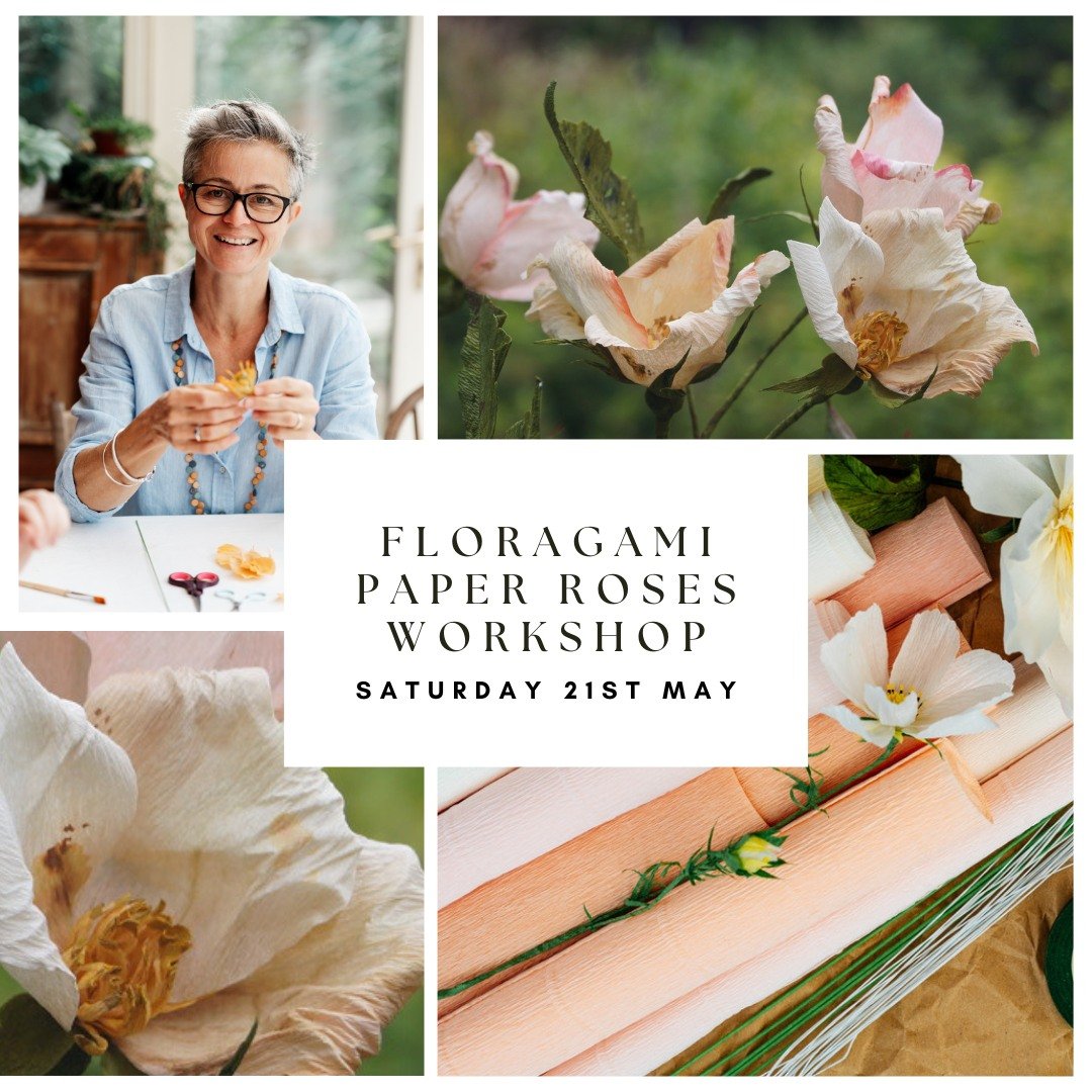 We&rsquo;ve got a few spaces left for this Saturday&rsquo;s paper flower workshop &ndash; and we&rsquo;d love you to join us.

Meg from @floragami.paperflower will be here to show us how to create beautiful wild roses from paper. It&rsquo;s a relaxed