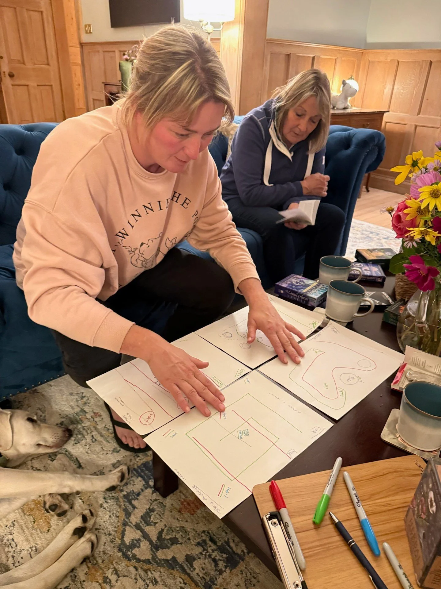 Proof that you don't have to be in a field to explore holistic horsemanship and equine-facilitated learning strategies!

This weekend at Shore Hall, practitioners @fitzdere of Fenland Holistics &amp; Connected Horsemanship, and @arron.stevenson.92  o