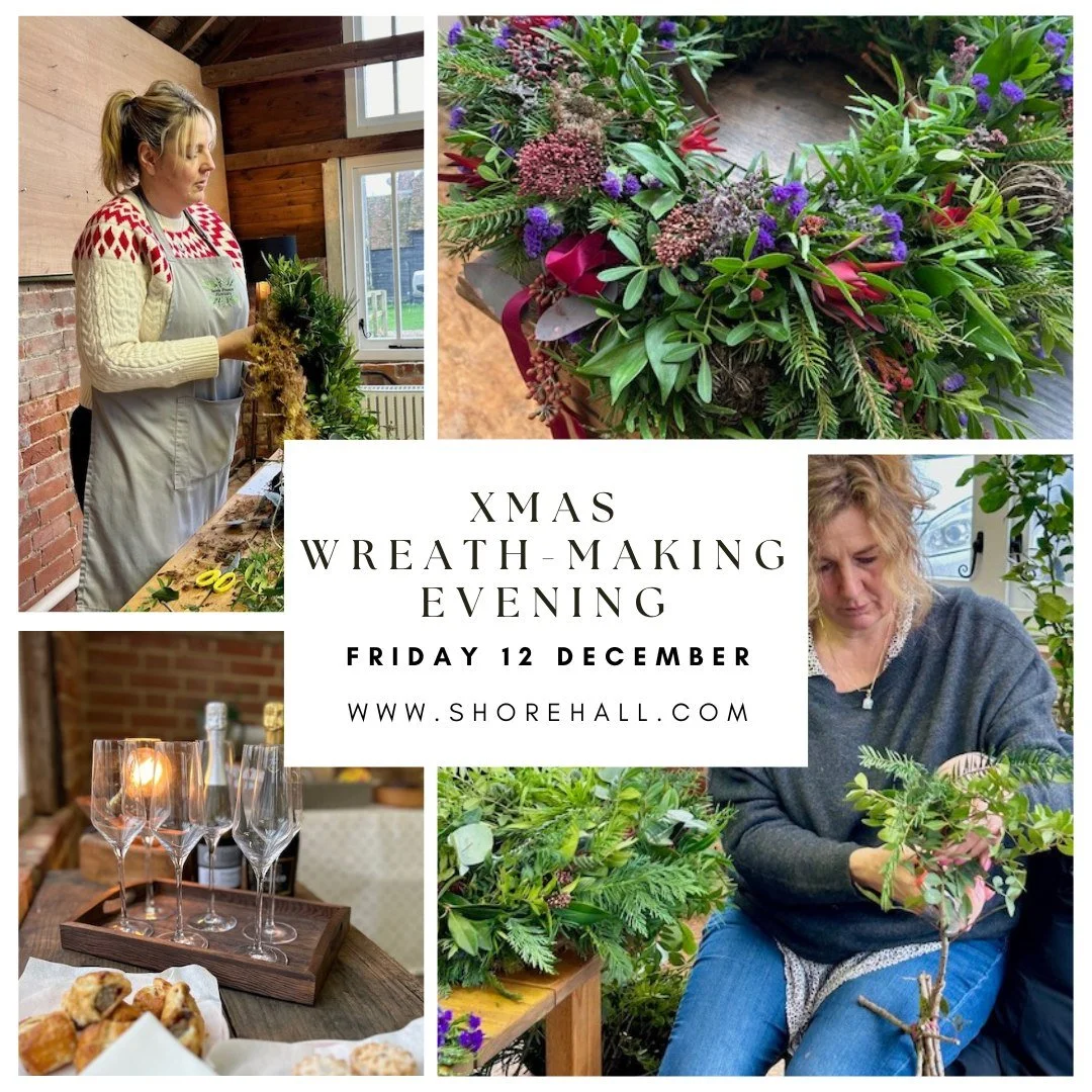 We hate to say it&hellip; but...Christmas Day is 10 weeks today! 🎄  If you&rsquo;re feeling ready for a little festive magic - without the rush - join us for a relaxed wreath-making evening at Shore Hall on Friday 12th December.

Led by the lovely @