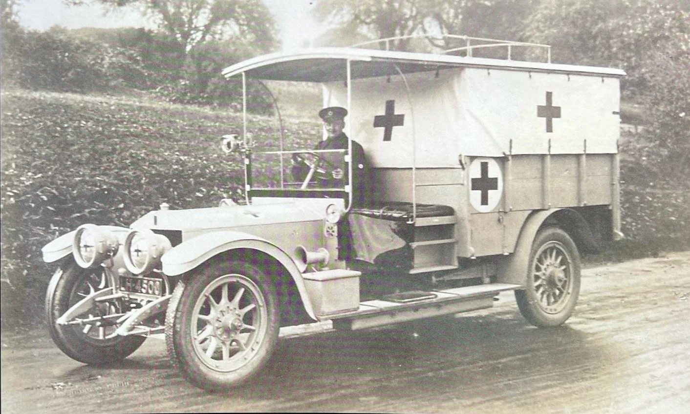 Some special photos from the archives - remembering Shore Hall&rsquo;s quiet ties to service this #RemembranceDay. 🌺

Shore Hall was home to the Yates family through both World Wars. Mr Frederick Yates' Rolls-Royce was converted into an ambulance du