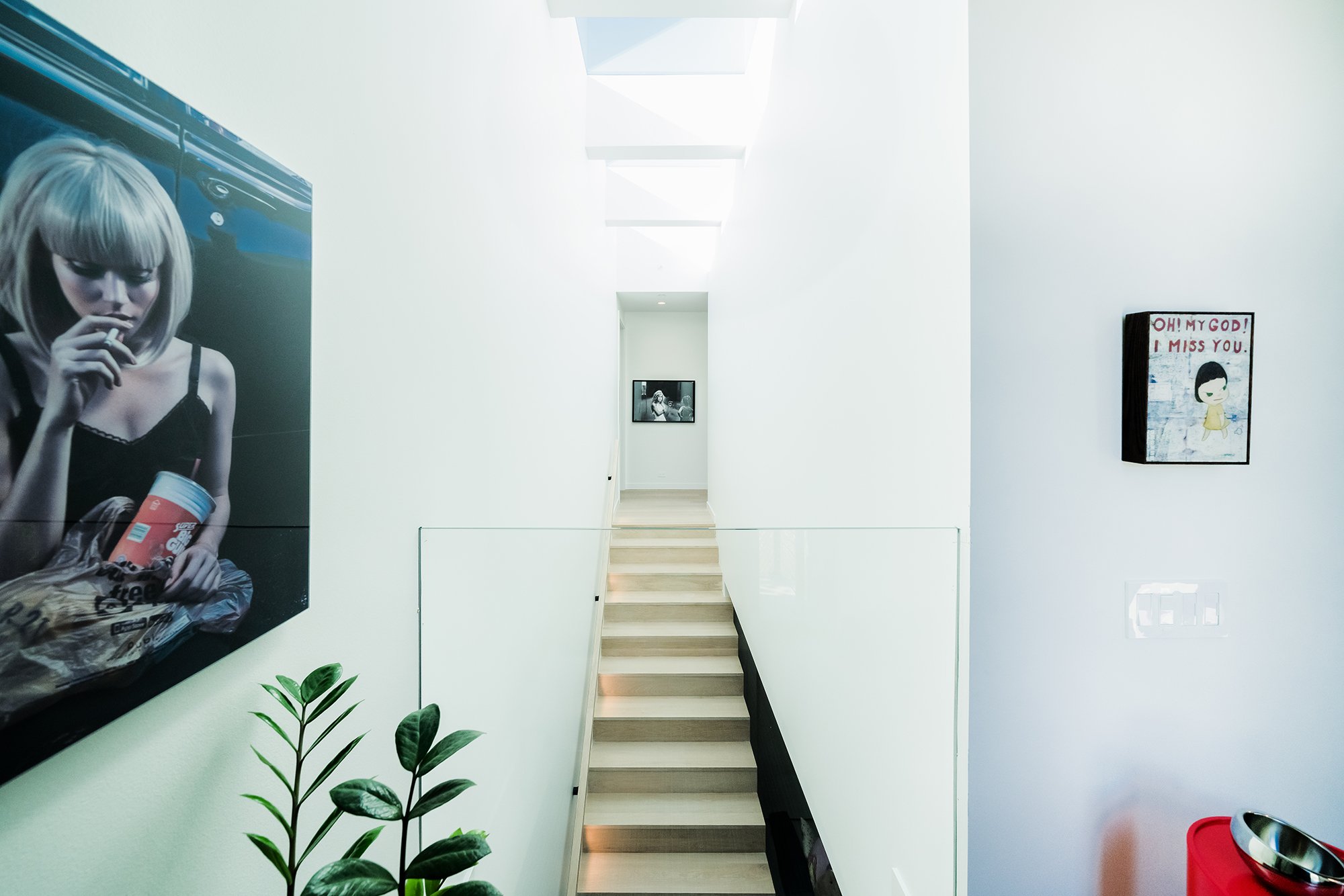 stairwell view of modern real estate home architect perspective