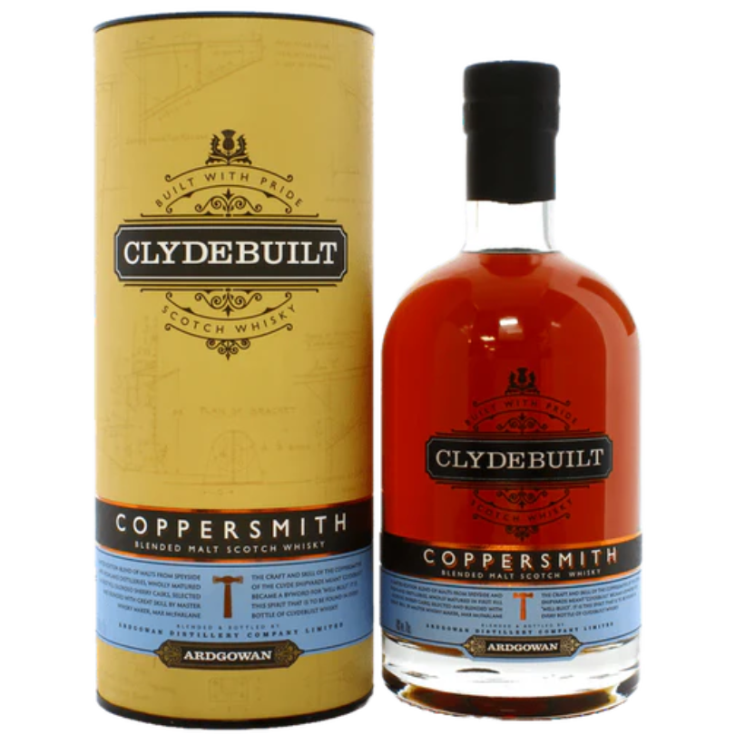 Clydebuilt Coppersmith Blended Malt Scotch - DRINQY Drammers Whiskey and Spirits Club whisky mezcal agave bourbon scotch rum gin Testify Drammening Droplet Auctions.png