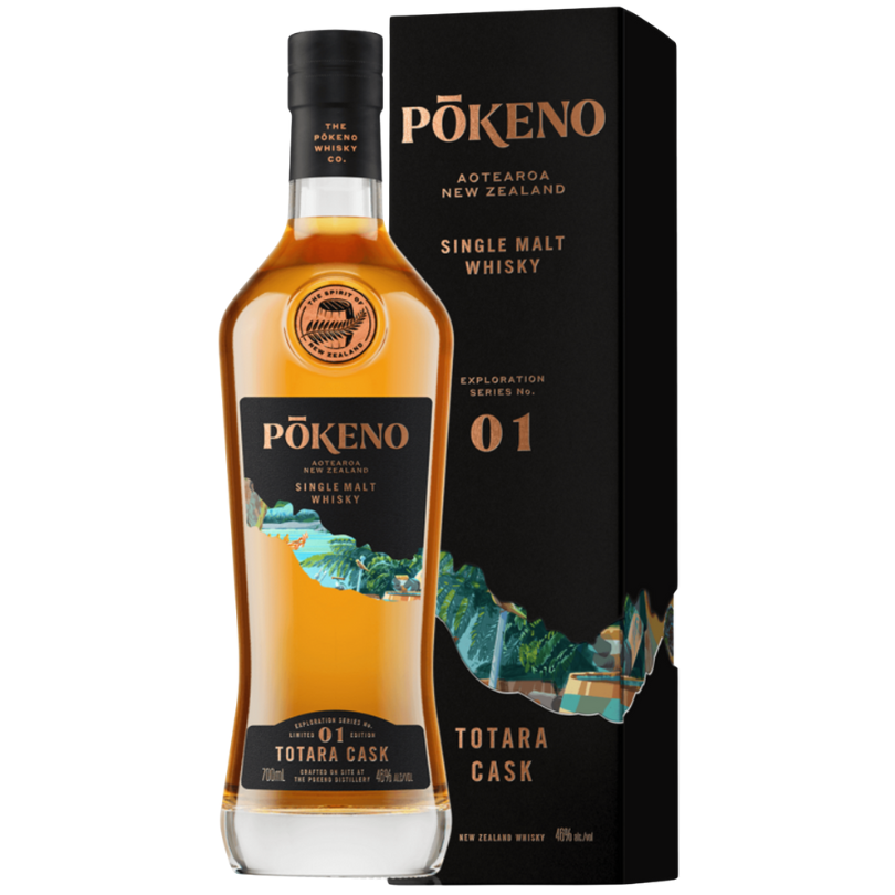 Pokeno Exploration Series 01 Totara Cask - New Zealand Single Malt Whisky Drammers Whiskey and Spirits Club Whisky Bourbon DRINQY Slackjaw.png
