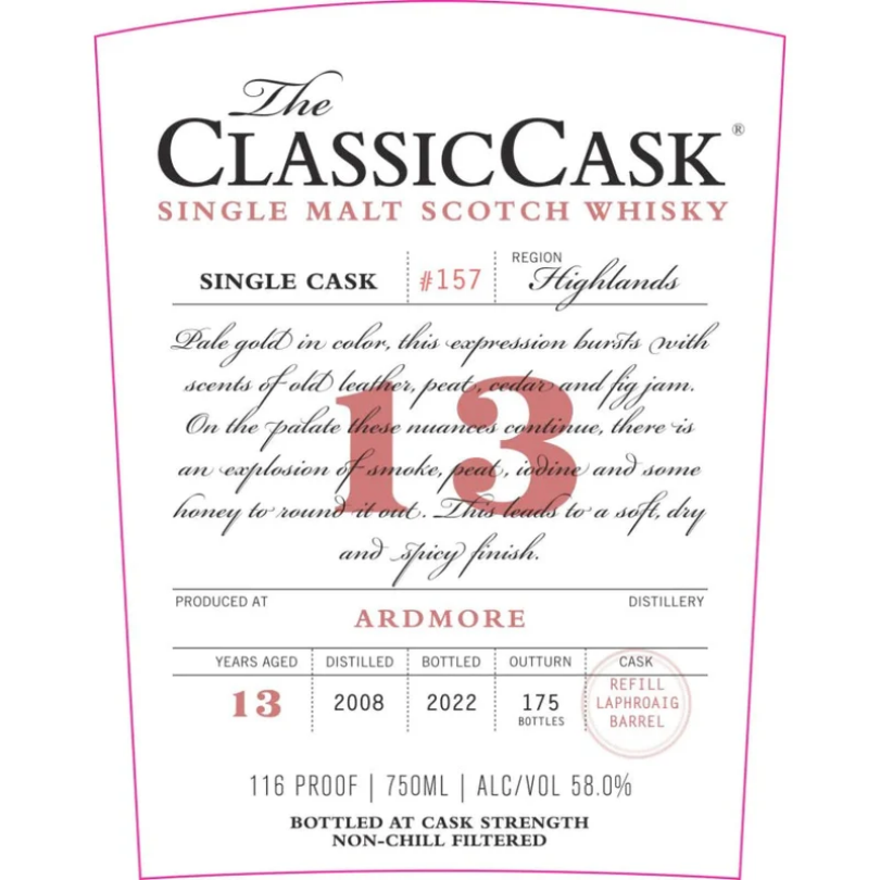Ardmore 13yo (Classic Cask bottling)