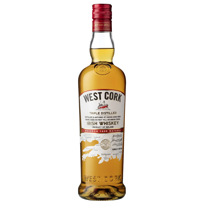 West Cork Bourbon Cask Triple Distilled Irish Whiskey - Drammers Whiskey and Spirits Club DRINQY Droplet Auctions.png