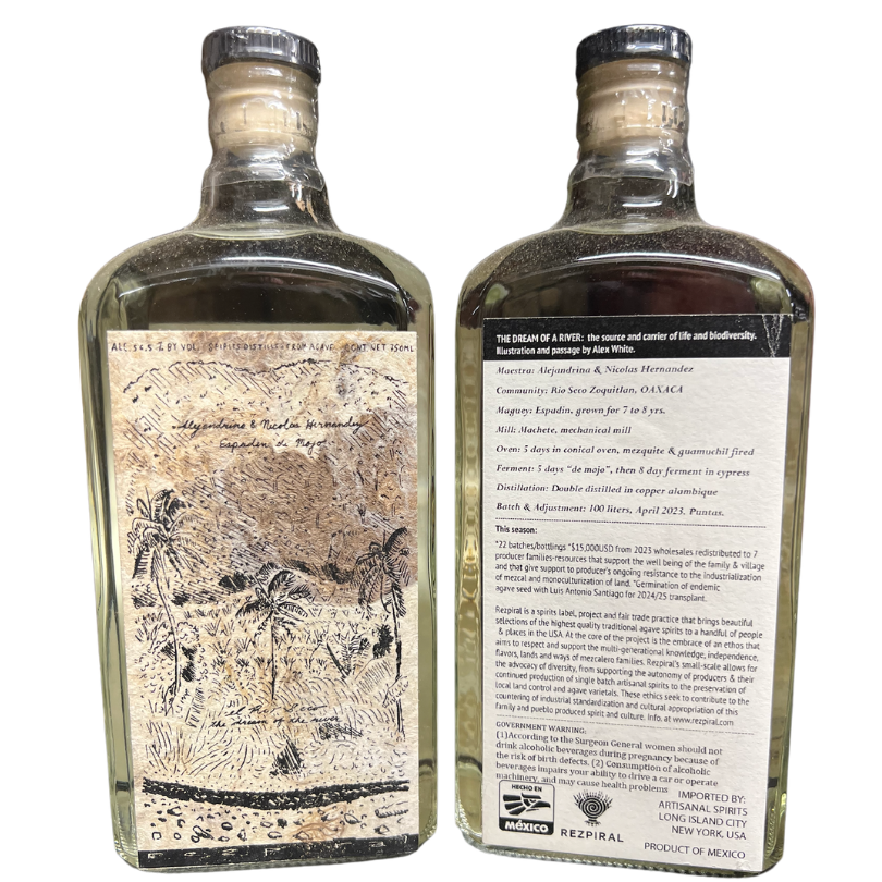Alejandrina & Nicolas Hernandez - Espadin de Mojo (Rezpiral Bottling)