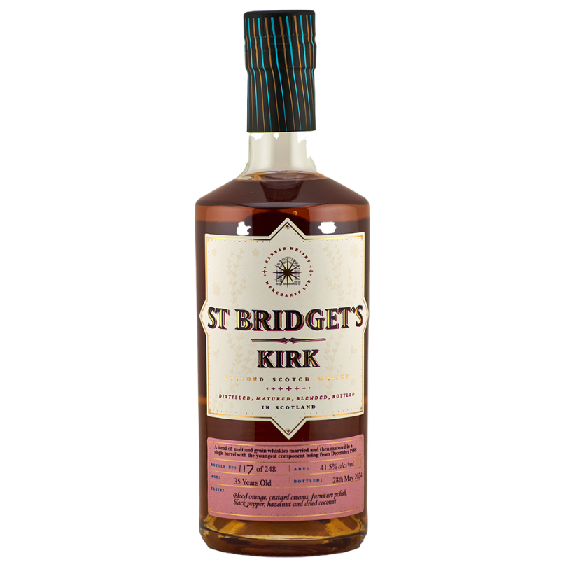 St Bridget's Kirk 35yo Blended Scotch Drammers Whisky and Spirits Club Bourbon Rye Scotch Rum Tequila Mezcal DRINQY Slackjaw.png