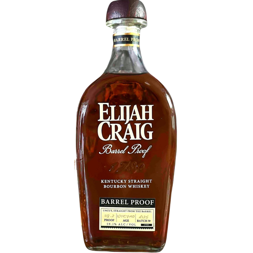 Elijah Craig Barrel Proof Bourbon Batch A125 - Drammers Whisky and Spirits Club Whisky single malt cask strength DRINQY Slackjaw.png
