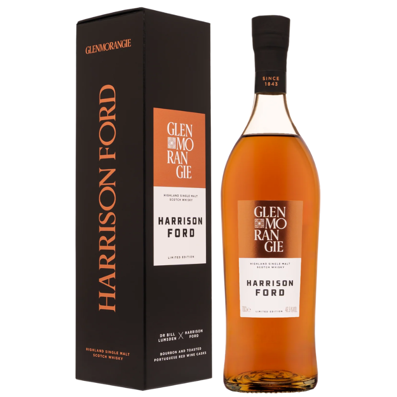 Glenmorangie Harrison Ford Speyside Single Malt Scotch - DRINQY.com Drammers Whiskey and Spirits Club Whisky Agave Mezcal Rum Bourbon Scotch Rye DRINQY Droplet Auctions The Drammening Testify.png