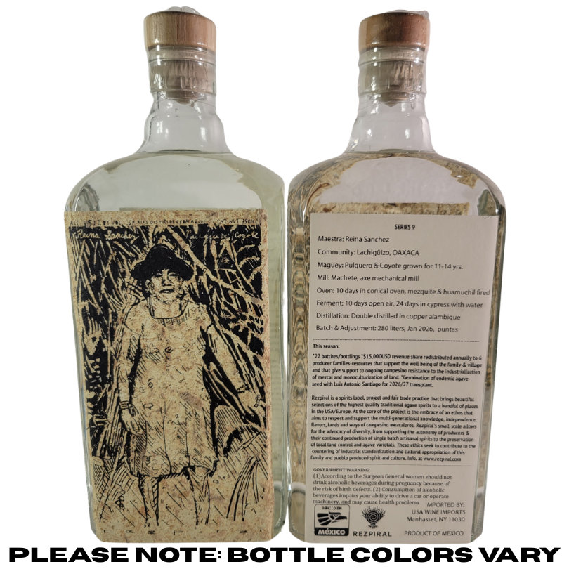 Reina Sanchez - Pulquero & Coyote - DRINQY.com Drammers Whiskey and Spirits Club Whisky Agave Mezcal Rum Bourbon Scotch Rye DRINQY Droplet Auctions The Drammening Testify.png