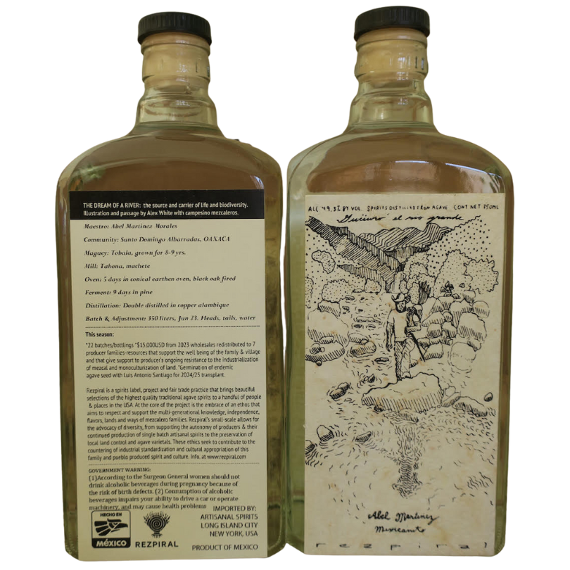 Abel Martinez Mexicanito Rezpiral Mezcal Agave Distillate DRINQY Drammers Whisky and Spirits Club Whiskey Gin Rum Agave Mezcal Tequila DRINQY Droplet Auctions.png