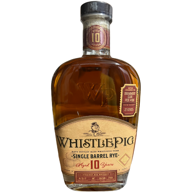 Whistle Pig Drammers Single Barrel Rye 10yo Drammers Whisky and Spirits Club Bourbon Rye Scotch Rum Tequila Mezcal DRINQY Slackjaw.png