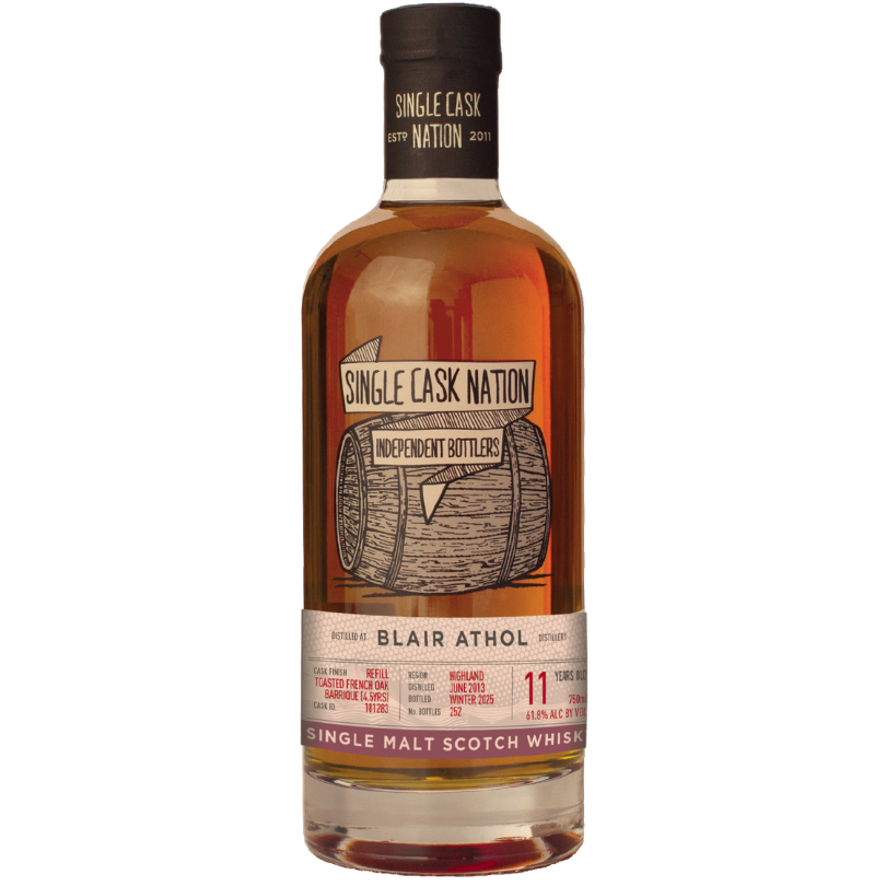 Blair Athol 11yo - Single Cask Nation - 2025 August - Independent Bottlers of Scotch - Drammers Whisky and Spirits Club Whisky single malt cask strength DRINQY Slackjaw.png