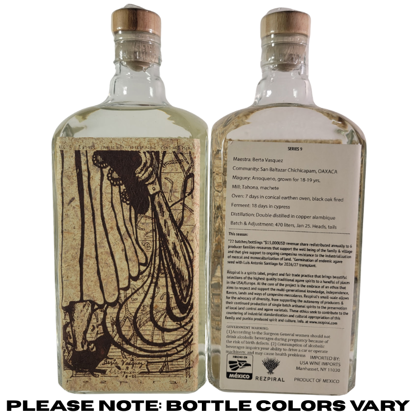 Berta Vasquez:  Arroqueno (Rezpiral Bottling)