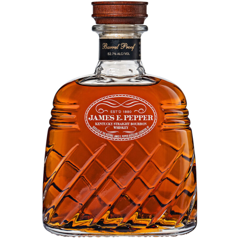 James E. Pepper - Barrel Proof Bourbon Decanter - DRINQY.com Drammers Whiskey and Spirits Club Whisky Agave Mezcal Rum Bourbon Scotch Rye DRINQY Droplet Auctions The Drammening Testify.png