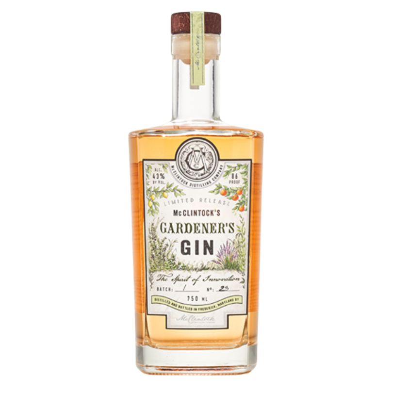 Gardener's Gin McClintock Distillery Frederick Maryland - DRINQY.com Drammers Whiskey and Spirits Club Drammening Testify Bourbon Scotch Droplet Auctions.png