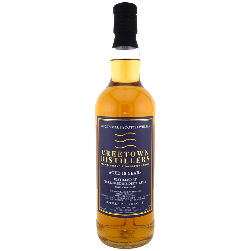 Tullibardine Distillery 18yo - Cree Independent Bottlers - Single Grain Scotch - Drammers Whiskey and Spirits Club DRINQY Slackjaw.png
