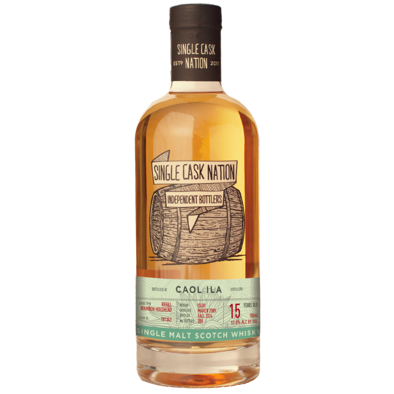 Caol Ila 15yo - Single Cask Nation - 2025 August - Independent Bottlers of Scotch - Drammers Whisky and Spirits Club Whisky single malt cask strength DRINQY Slackjaw.png