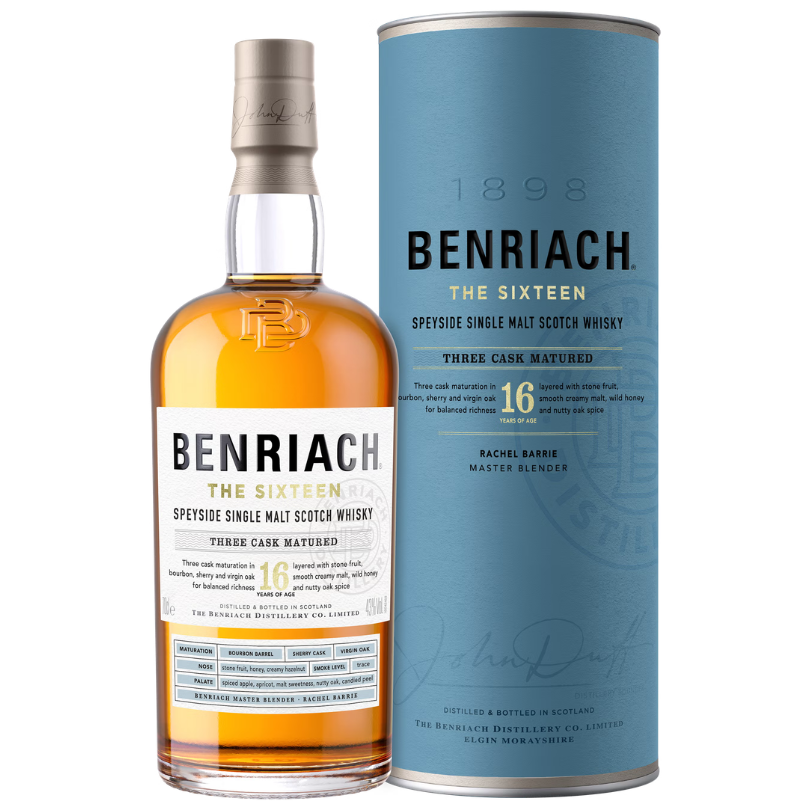BenRiach_The_Sixteen_16yo - DRINQY.com Drammers Whiskey and Spirits Club Whisky Agave Mezcal Rum Bourbon Scotch Rye DRINQY Droplet Auctions The Drammening Testify.png