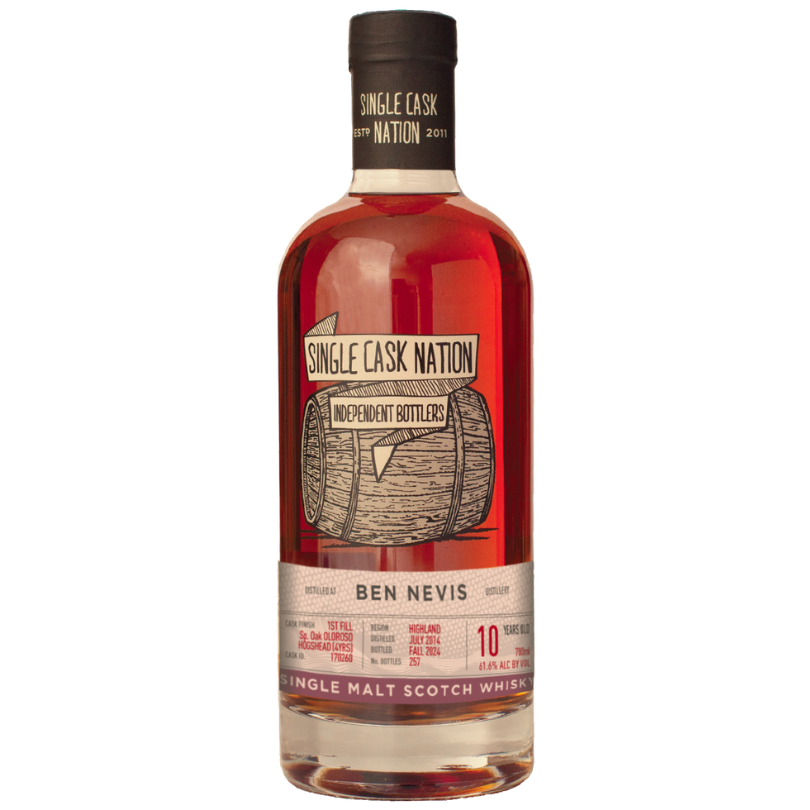 Ben Nevis 10yo - Single Cask Nation - 2025 August - Independent Bottlers of Scotch - Drammers Whisky and Spirits Club Whisky single malt cask strength DRINQY Slackjaw.png