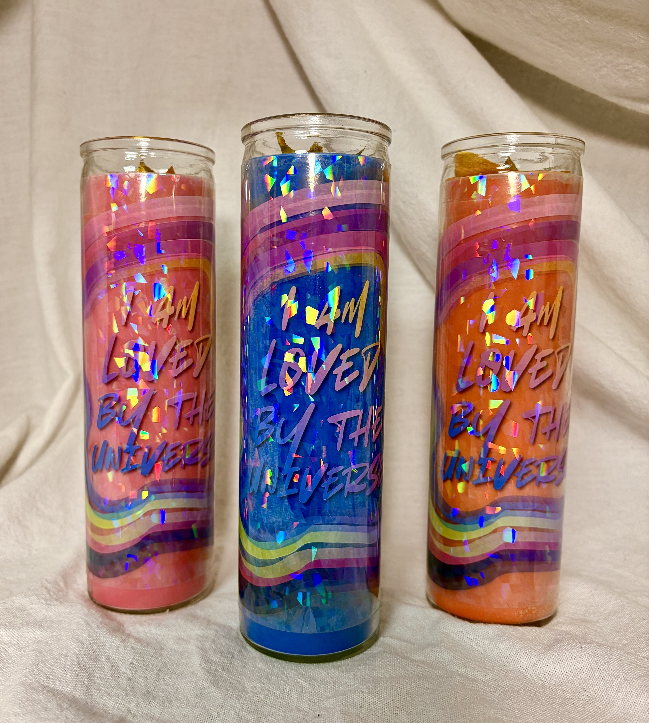 "I Am Loved By The Universe" 7-Day Candles
