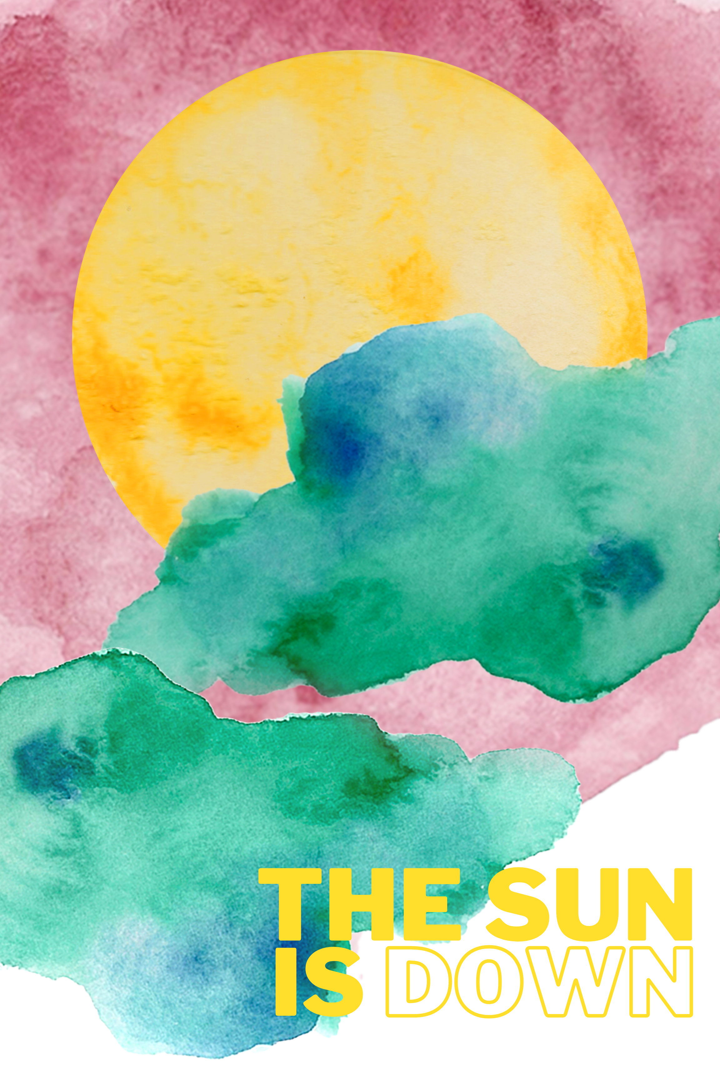 Graphic Design.
"The Sun is Down" 1 of 2 12x24
Children's room decor poster
2020