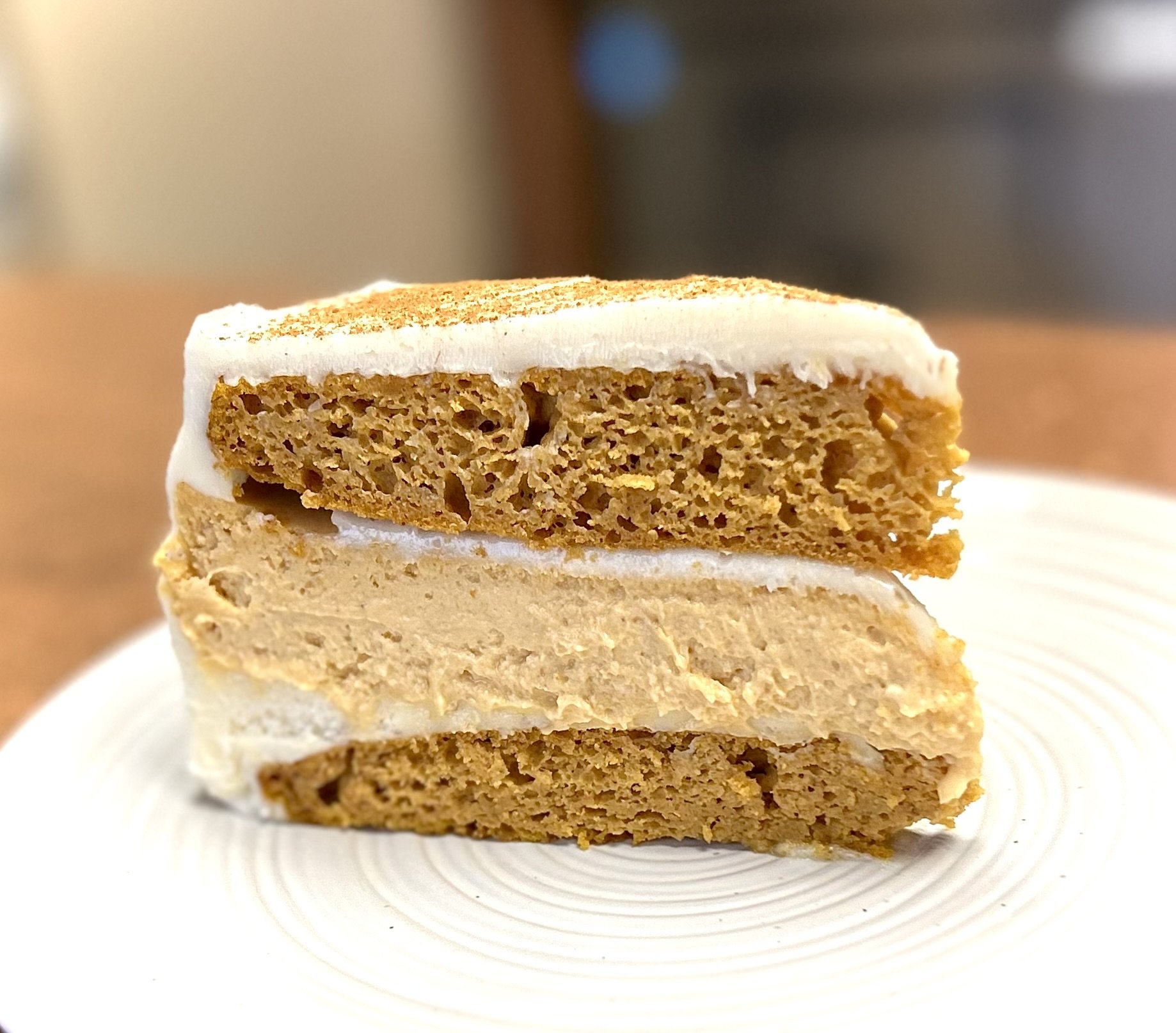 Pumpkin Cheesecake Stuffed Pumpkin Cake