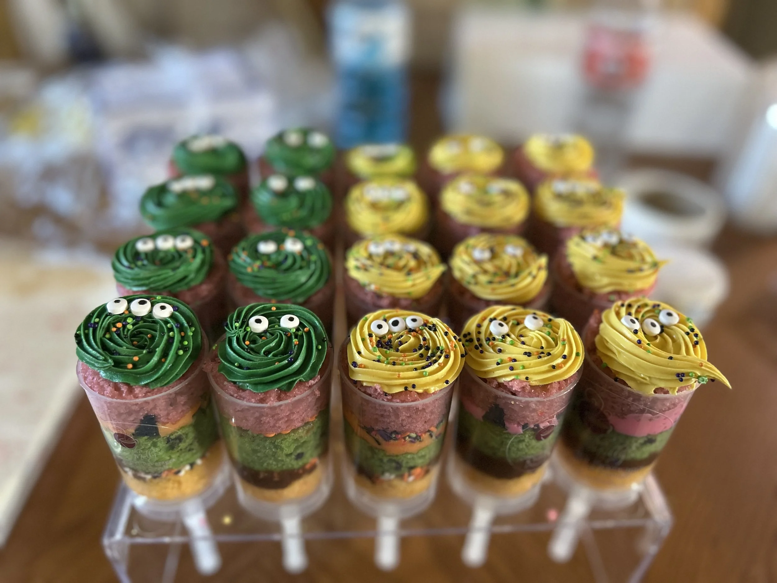 Monster Cake Push Pops