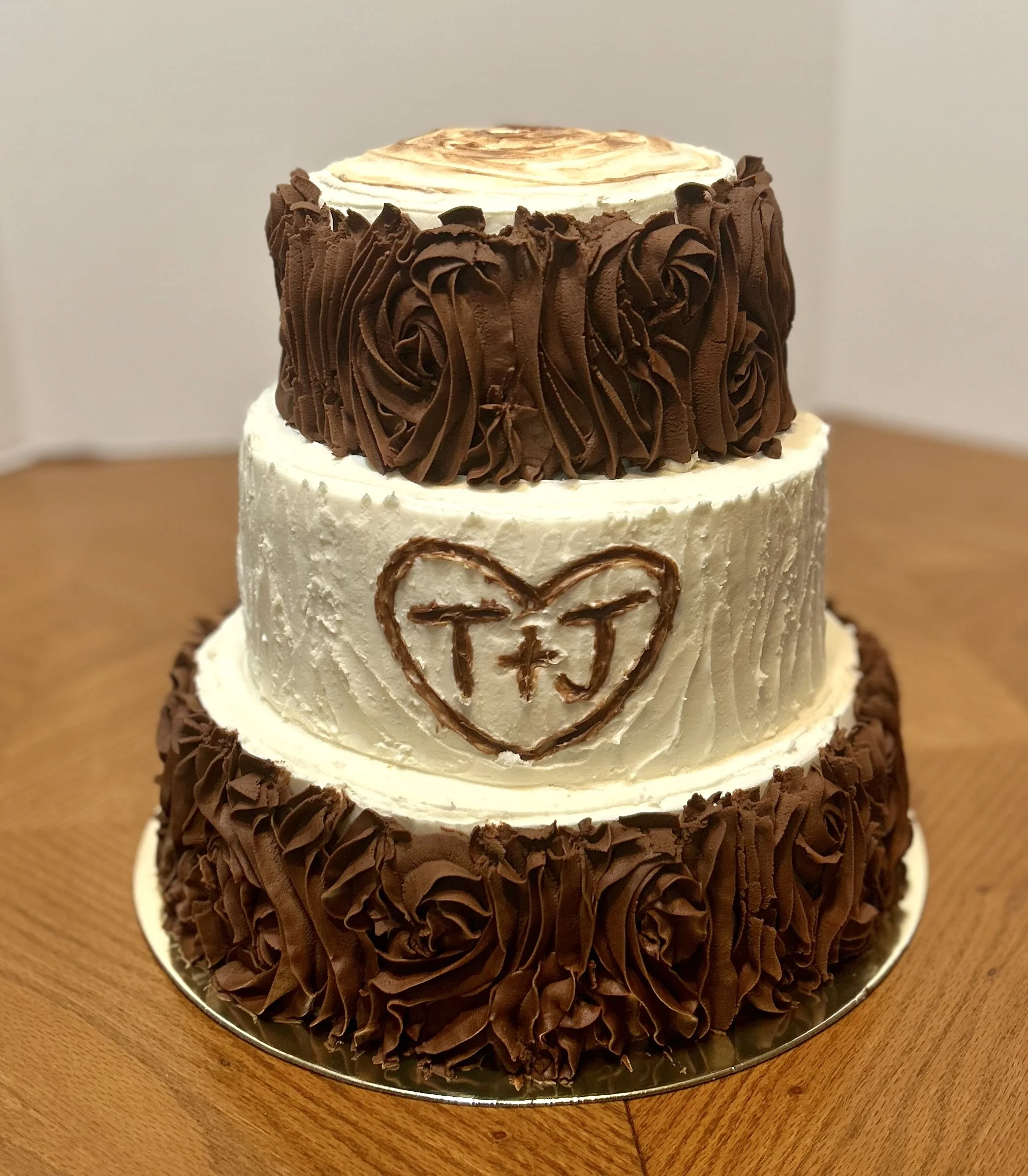 Tree Bark Wedding Cake 3-Tier