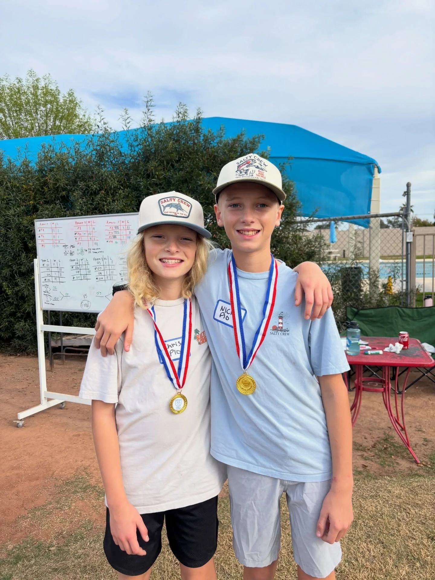 Big congrats to Nick and Chris for winning the Amore players class and Michael and Ryker on winning our Open Class of our 2nd Annual Community Event! The cornhole tournament was a great way to begin the second half of our season thank you to all that