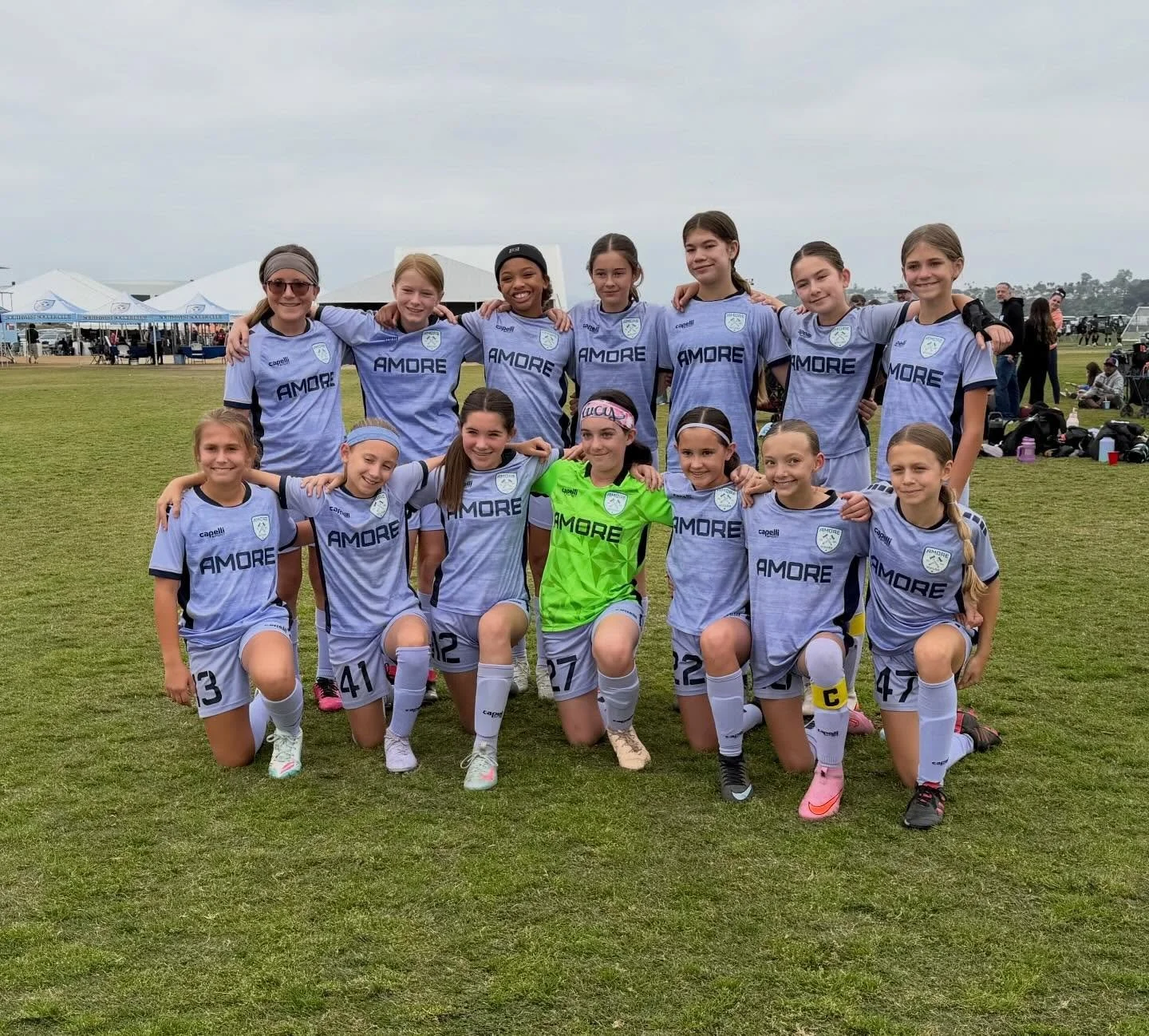 Our Amore 2014 Girls ready for their first game in Oceanside!