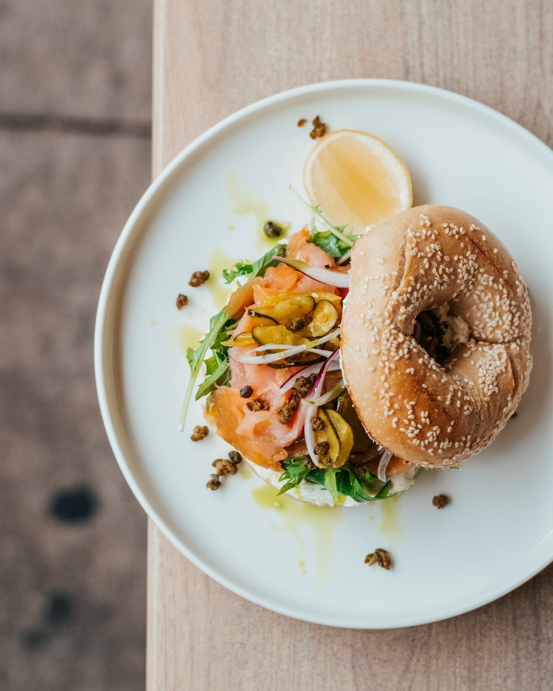 Brooklyn boy seeded bagel | Smoked salmon, cream cheese, zucchini pickle, capers. 
 
 
 

 
 
 
 
 
 
#kin #kincafeburraneer #sutherlandshire #brunchspotsinsydney #sydneybrunchspot #sydneyfoodie #sydneycafescene #SHIRESCOUT #sutherlandshirecafes #the