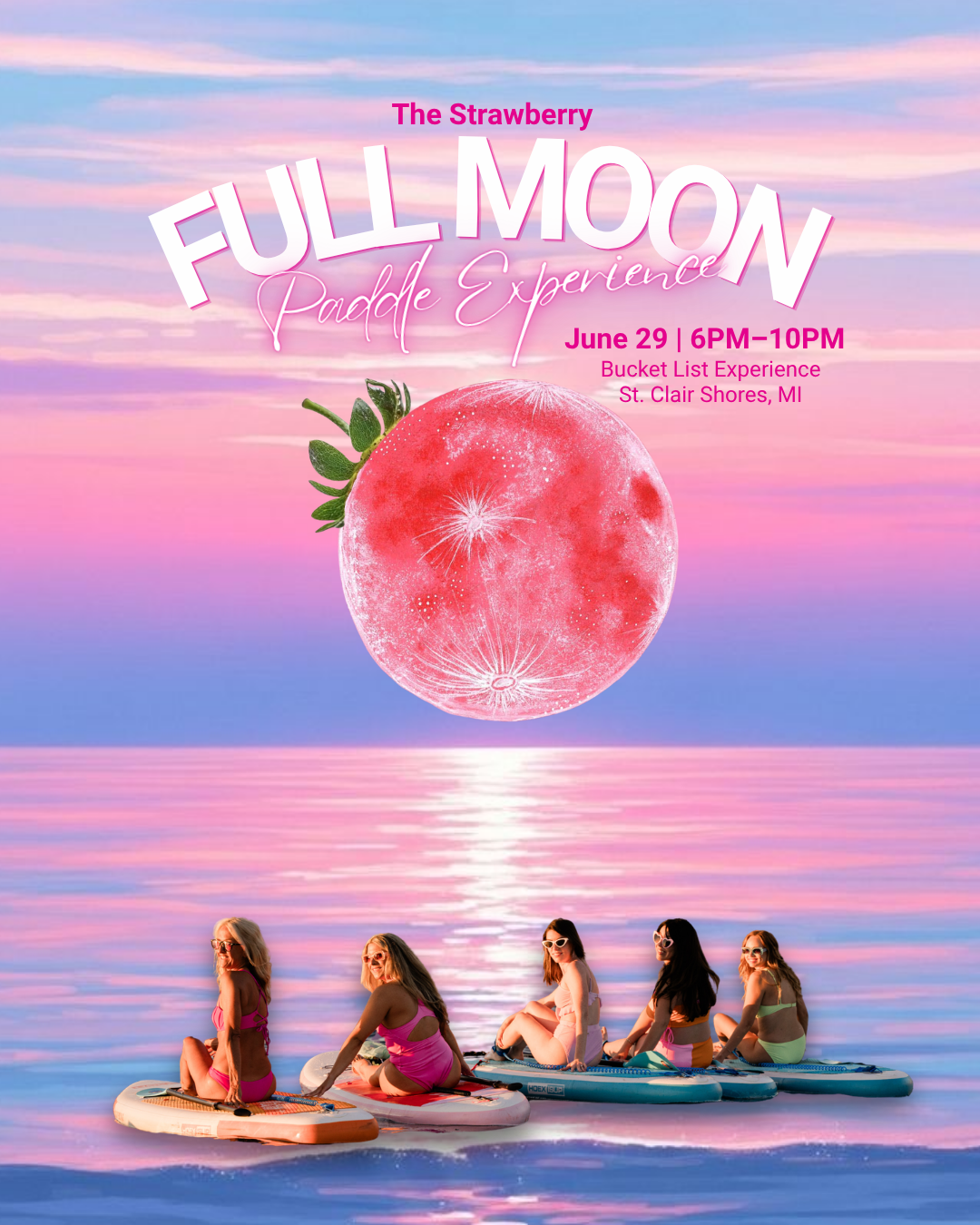 Strawberry Full Moon Paddle