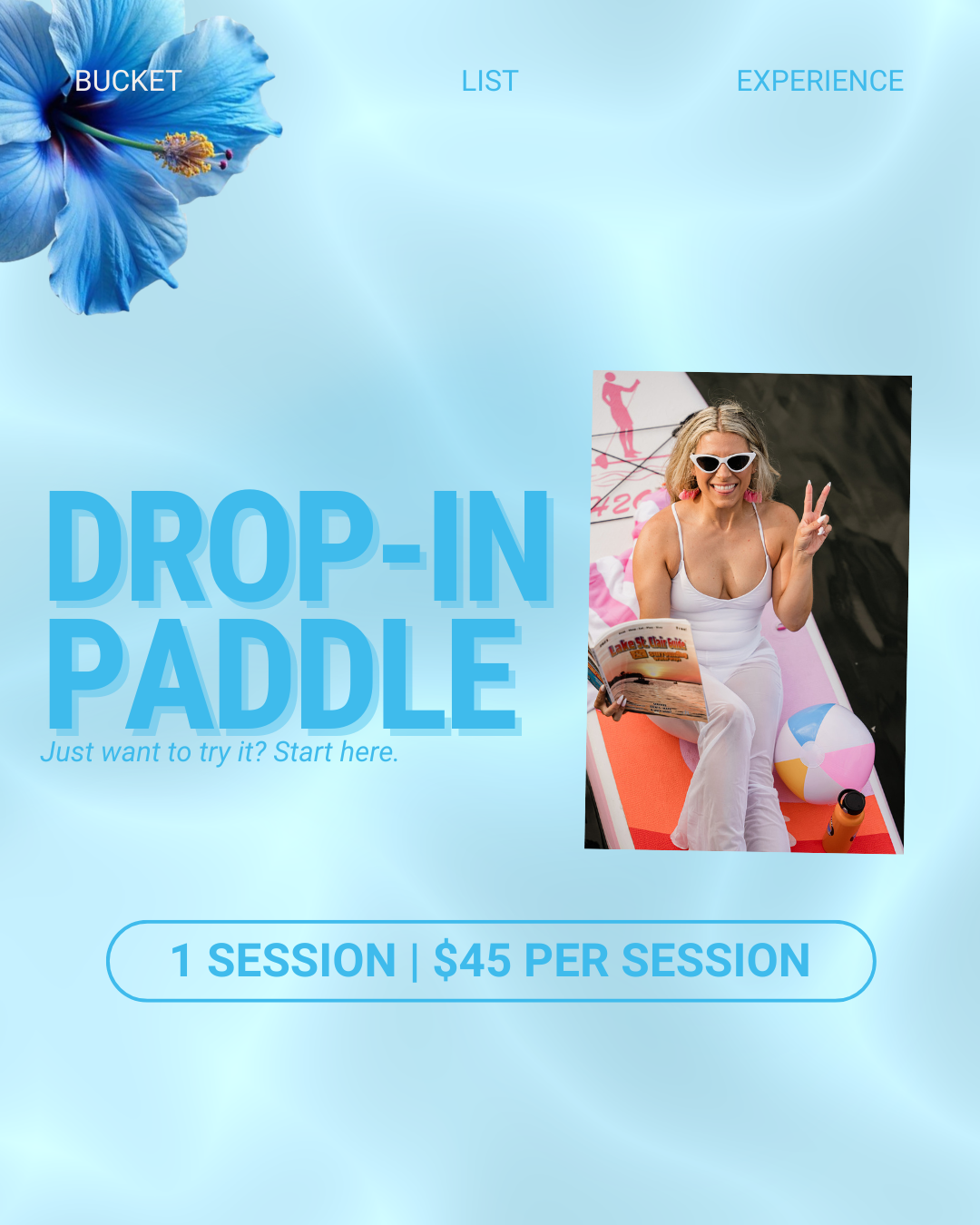 Join us for one paddle experience.