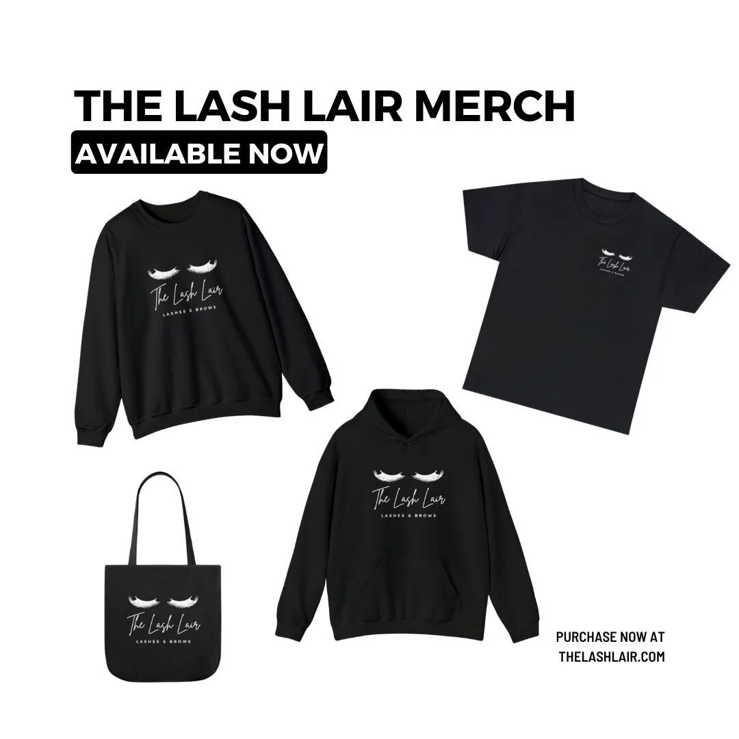 It’s time to take your love for lashes and brows to the next level! ✨
Check out The Lash Lair Merchandise and use code MERCH for 10% off! 💕