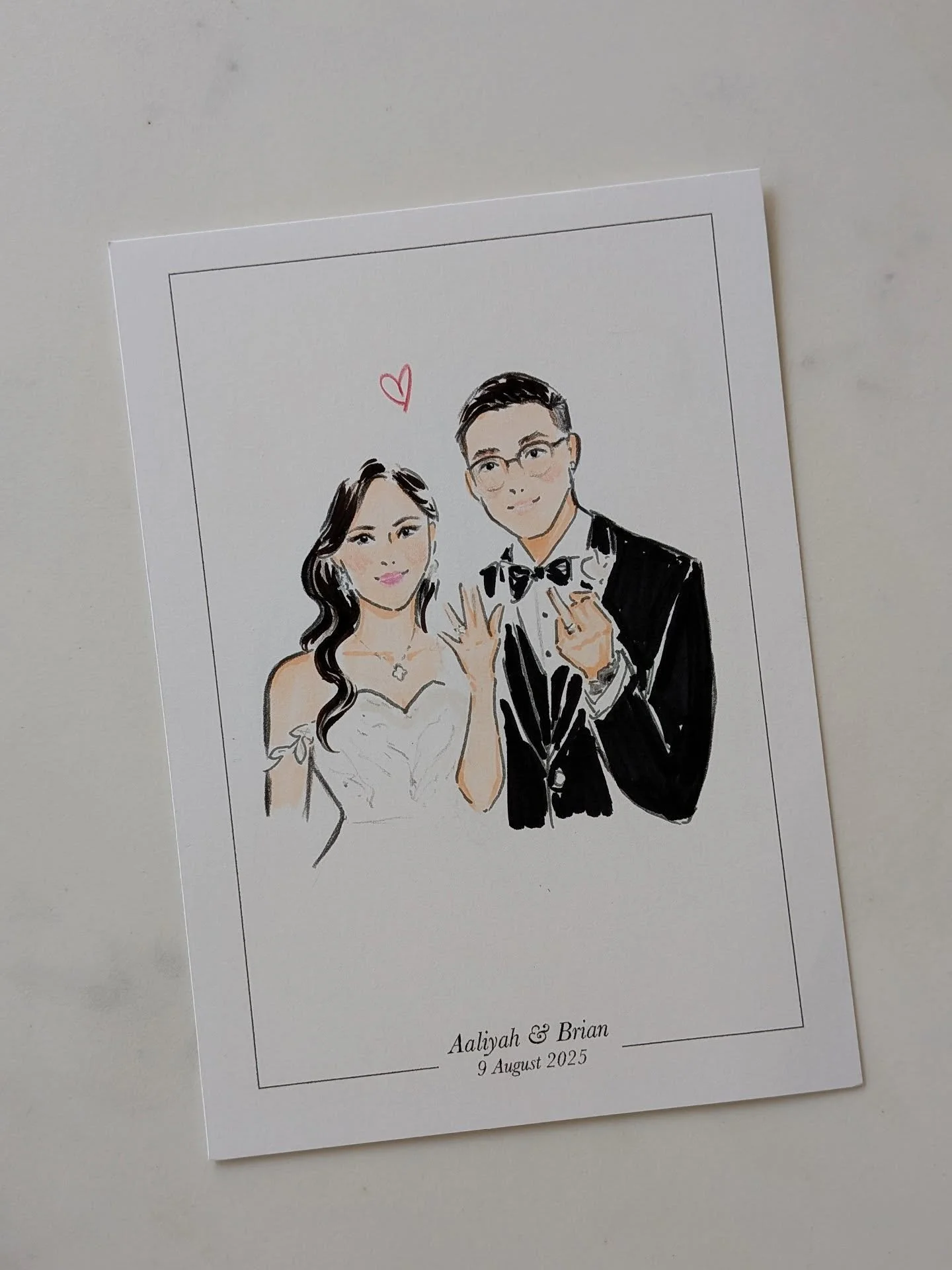 That just married feeling! 💍 Cute poses for Aaliyah and Brian ❤️❤️