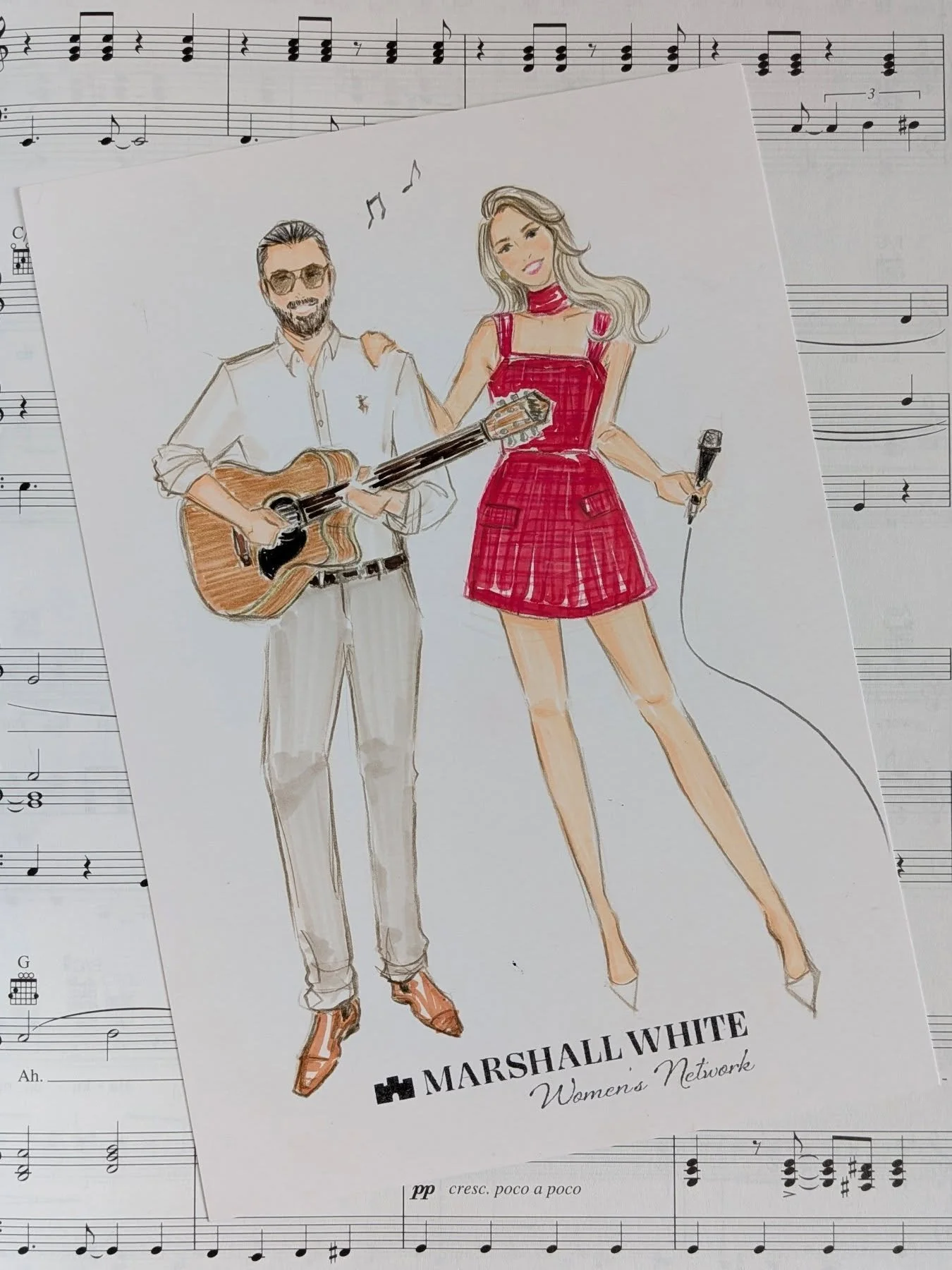 Talented duo @jesslyn_music and @mattyfads performing at the @marshallwhiterealestate Ladies Lunch!

I don't just capture outfit details I capture guitar details too! Especially when it's a Maton @matonguitars 😁

I'd love to collaborate on more musi