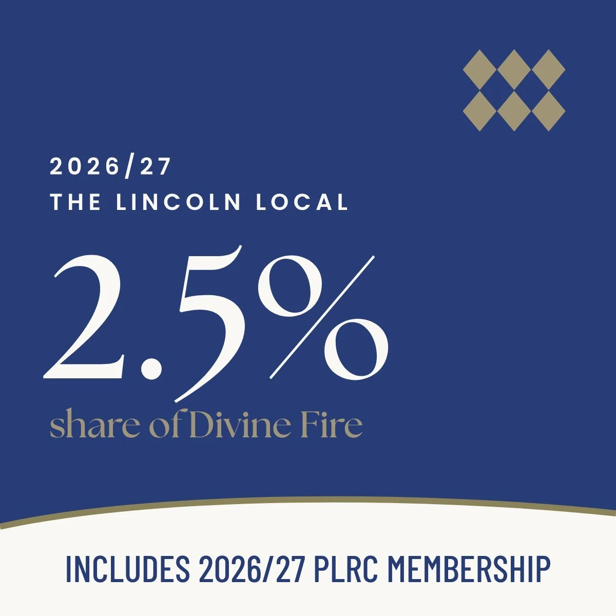The Lincoln Local: Divine Fire 2% Share