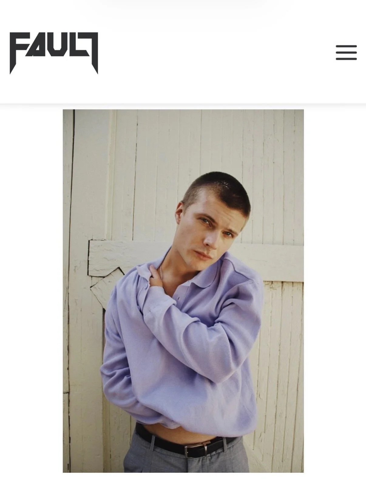 Sam Rechner for FAULT Magazine April 2026 Issue