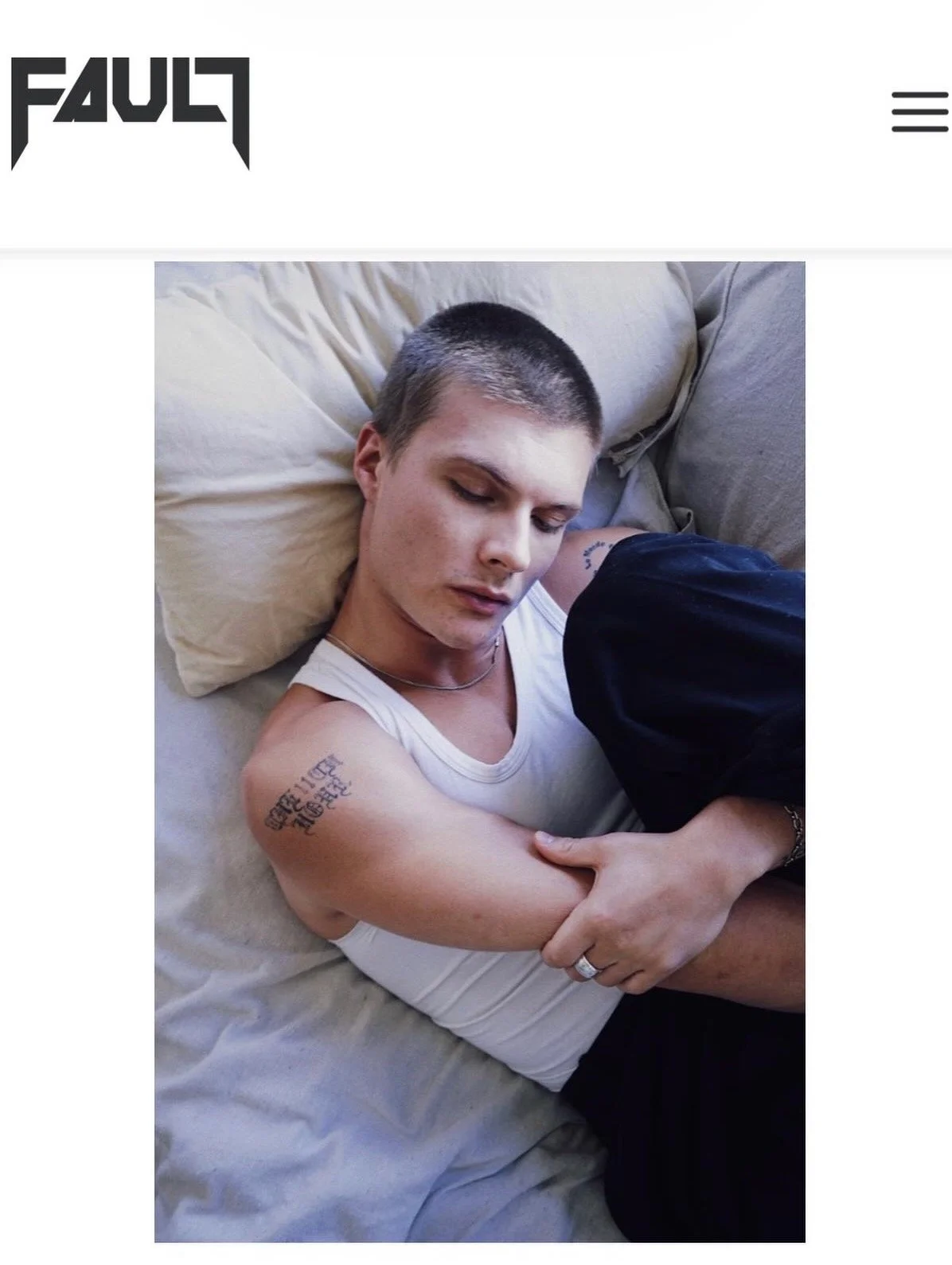 Sam Rechner for FAULT Magazine April 2026 Issue