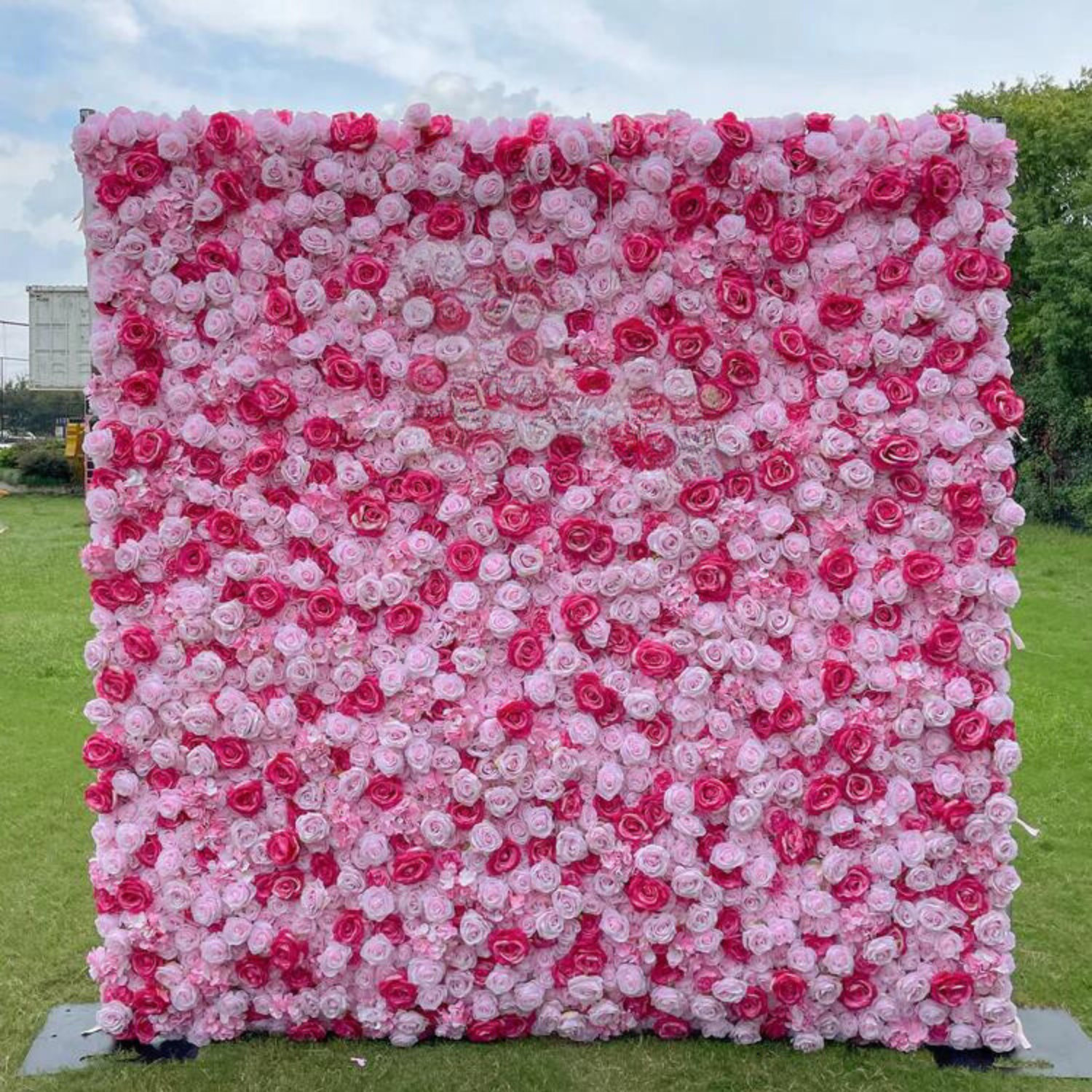 Pink Rose Wall Rental - Riverside Flower Wall Rental - Perfect Capture Booth | Photo Booth Rental.png