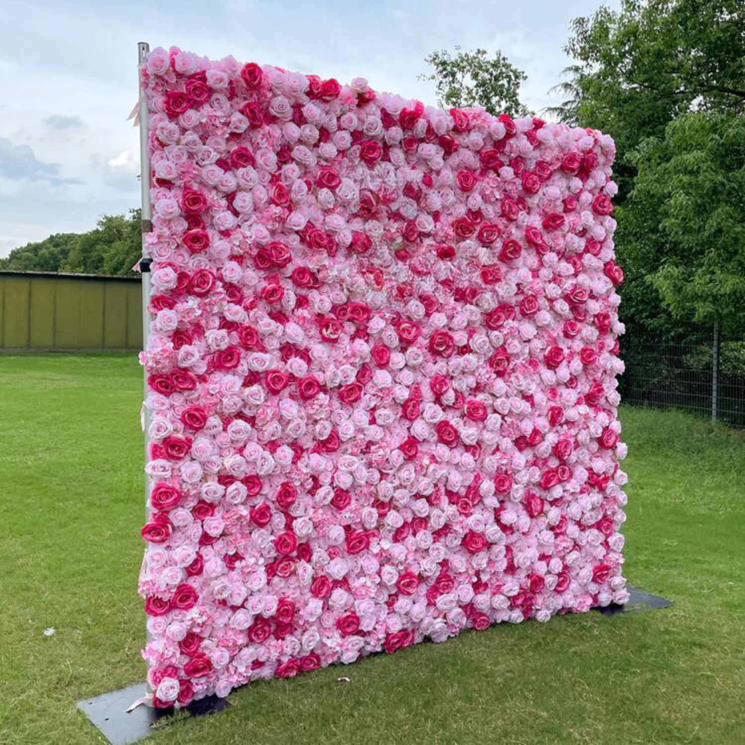 Pink Rose Wall Rental 2- Riverside Flower Wall Rental - Perfect Capture Booth | Photo Booth Rental.png