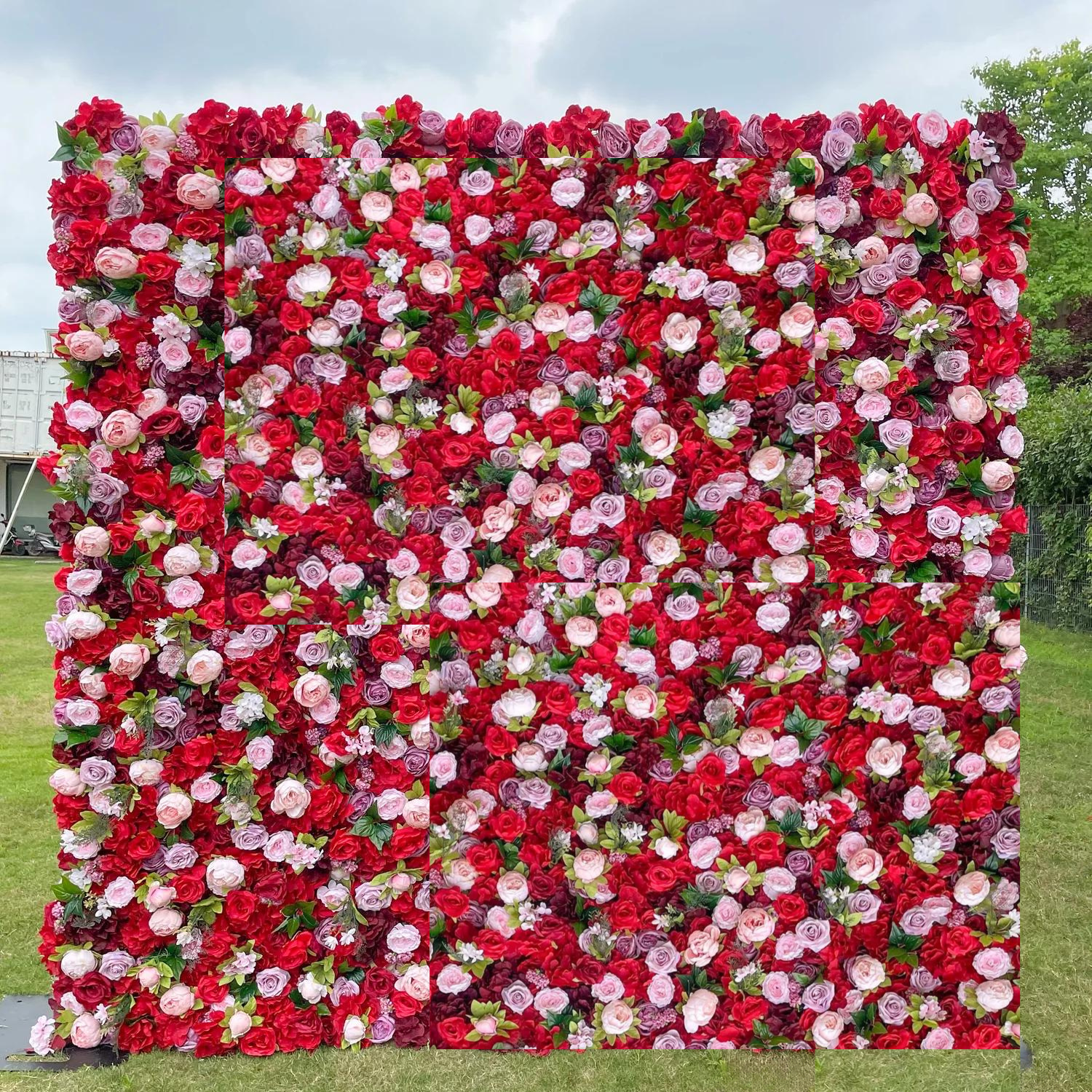 Multi Flower Wall - Riverside Flower Wall Rental - Perfect Capture Booth | Photo Booth Rental.png