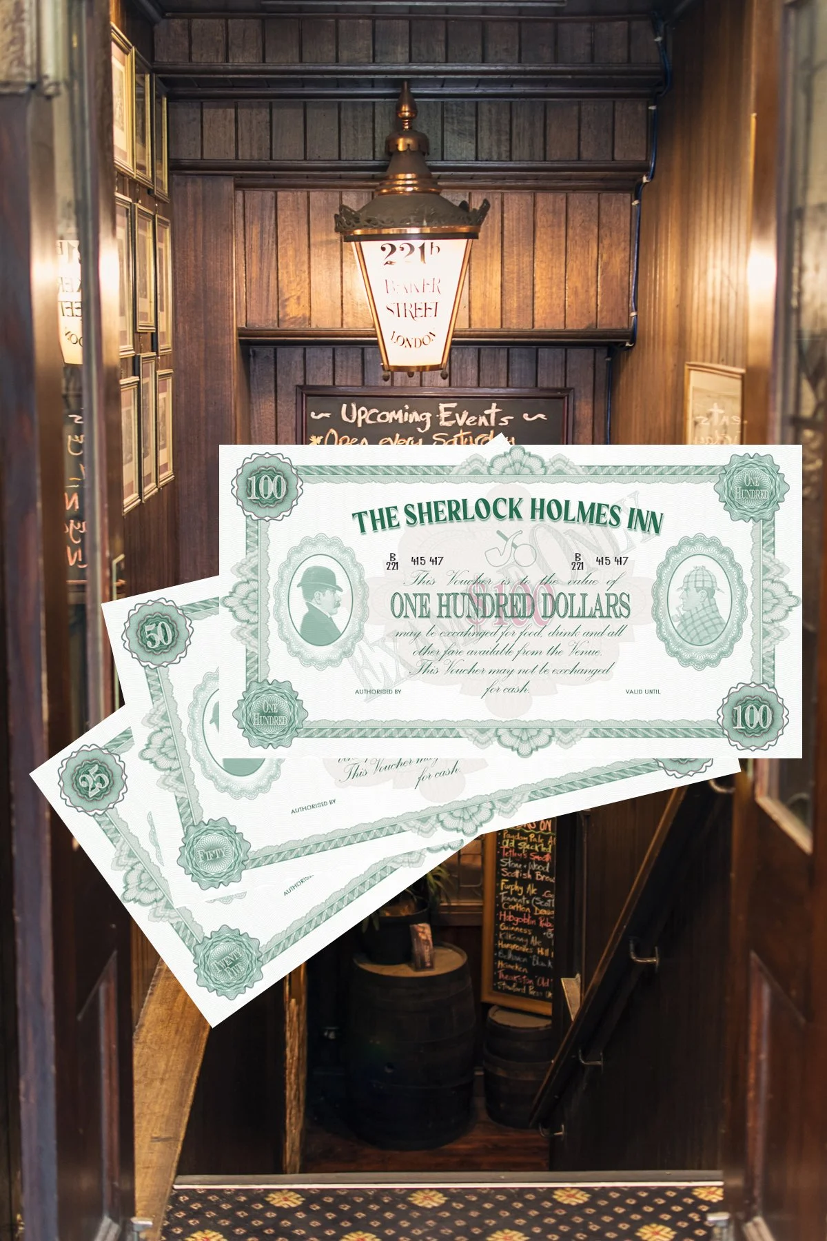 Sherlock Holmes Gift Vouchers