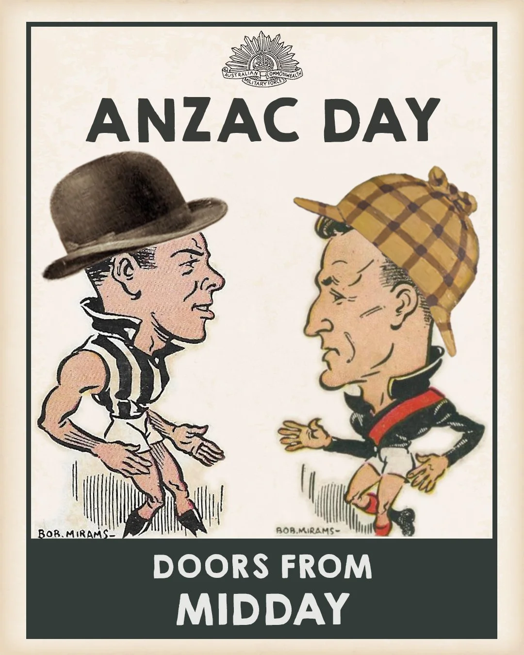 Anzac Day Football Card Image