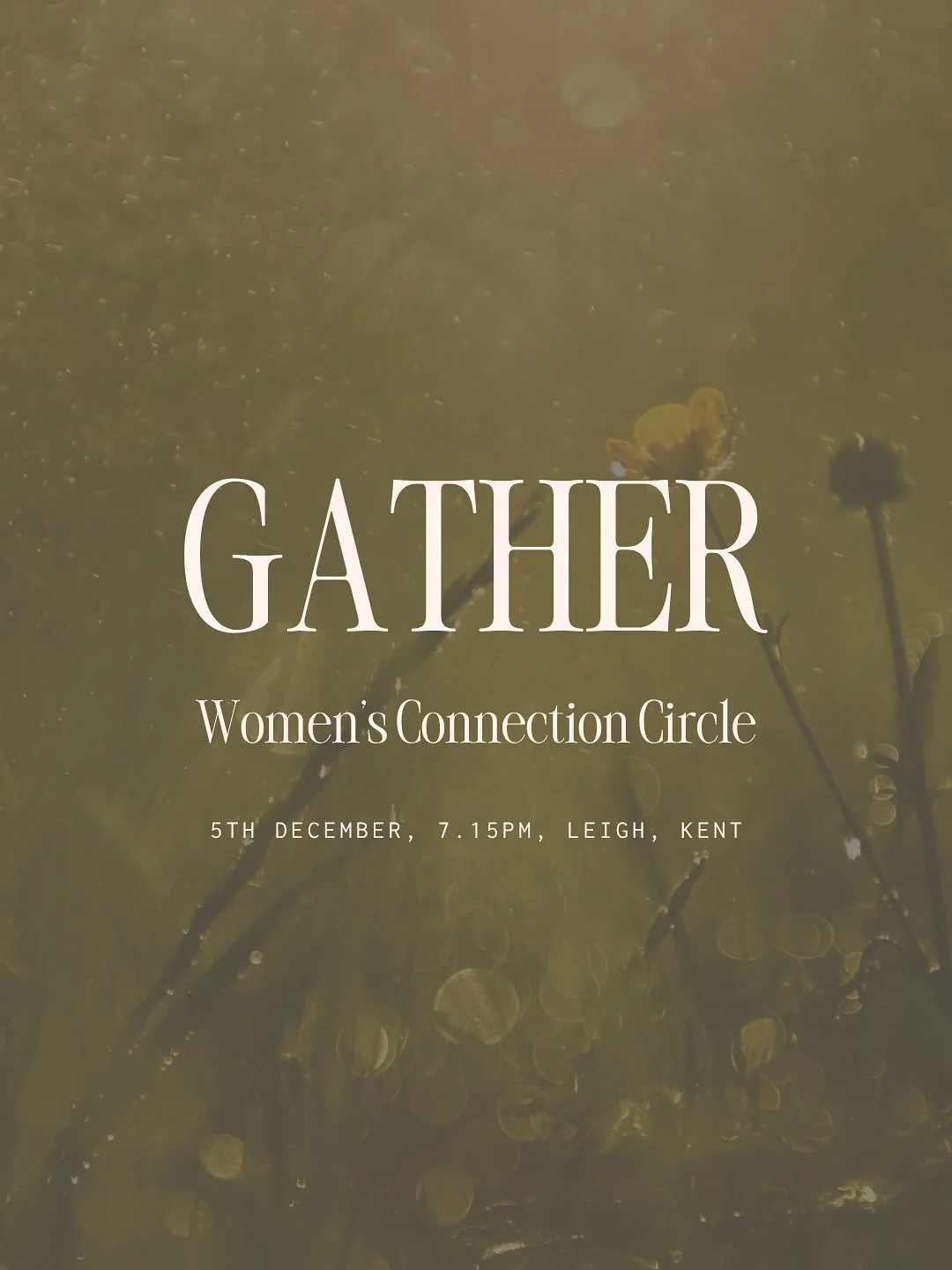 If you are feeling the call of Circle our next gathering is 5th December&hellip;