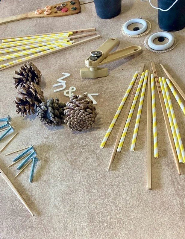 Image: © Debi Keyte-Hartland. Materials awaiting educators at a professional learning day in Brighton.