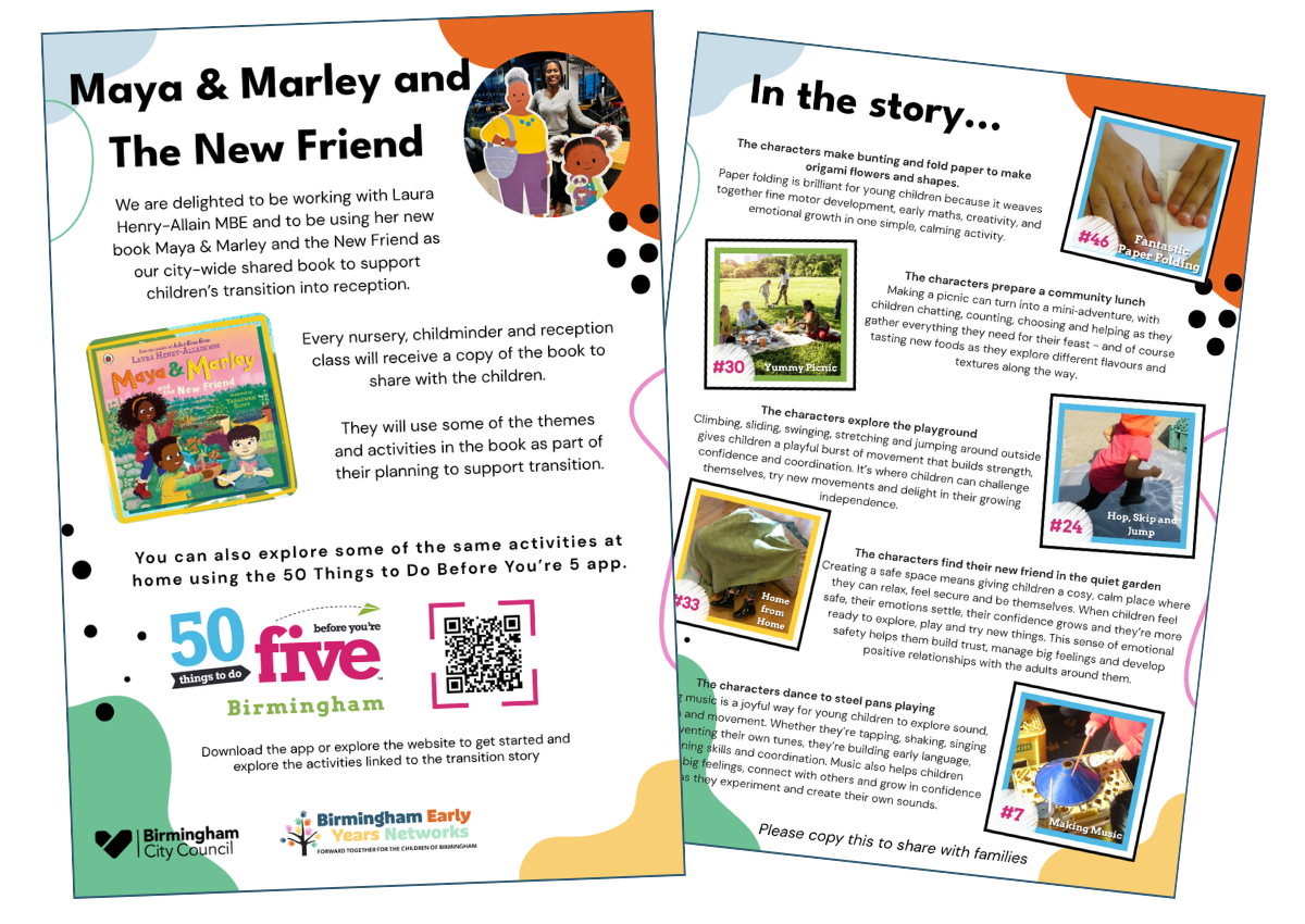 Image of the Transition Book Flyer for families