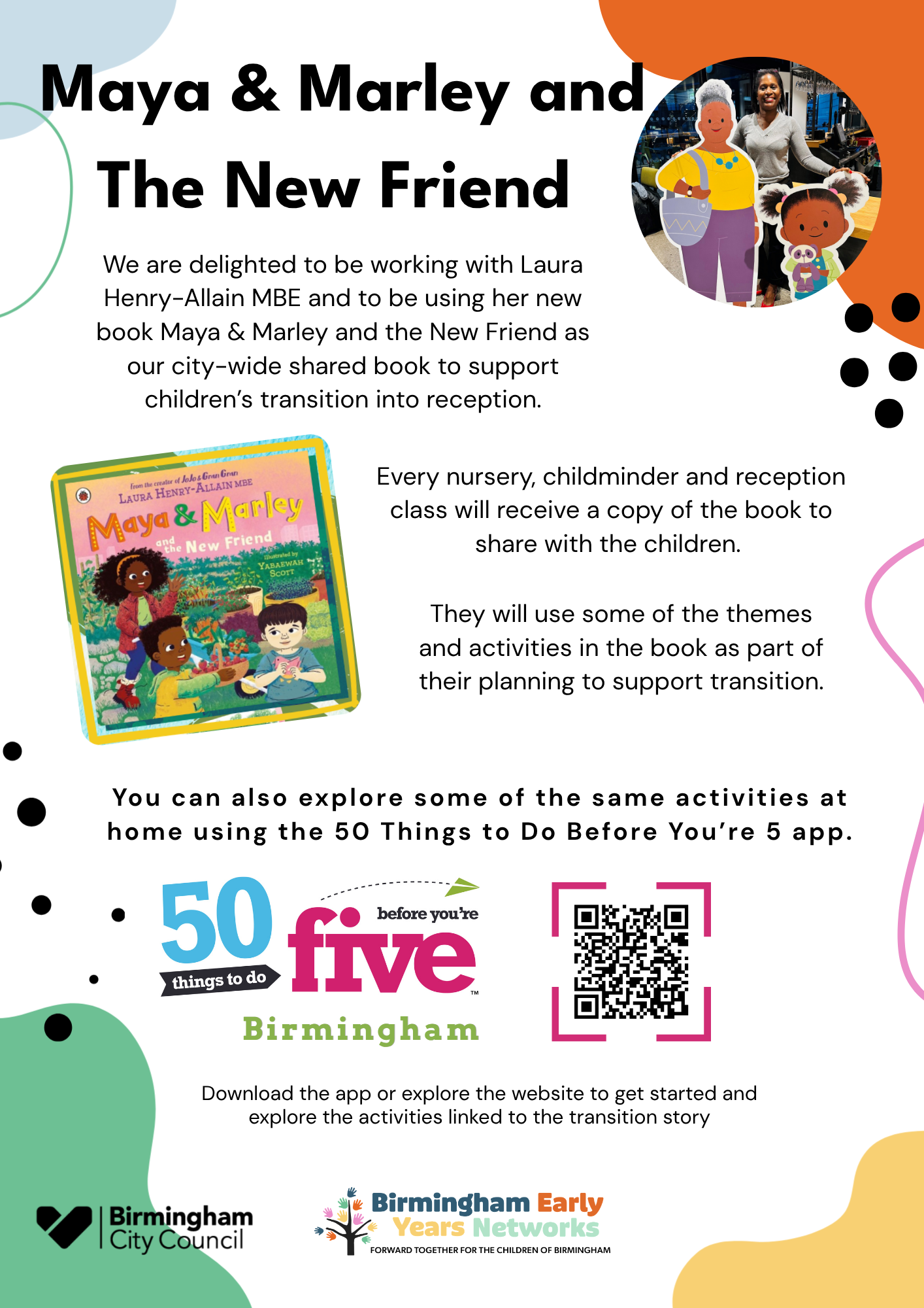 Page one of Transition Book Flyer for Families